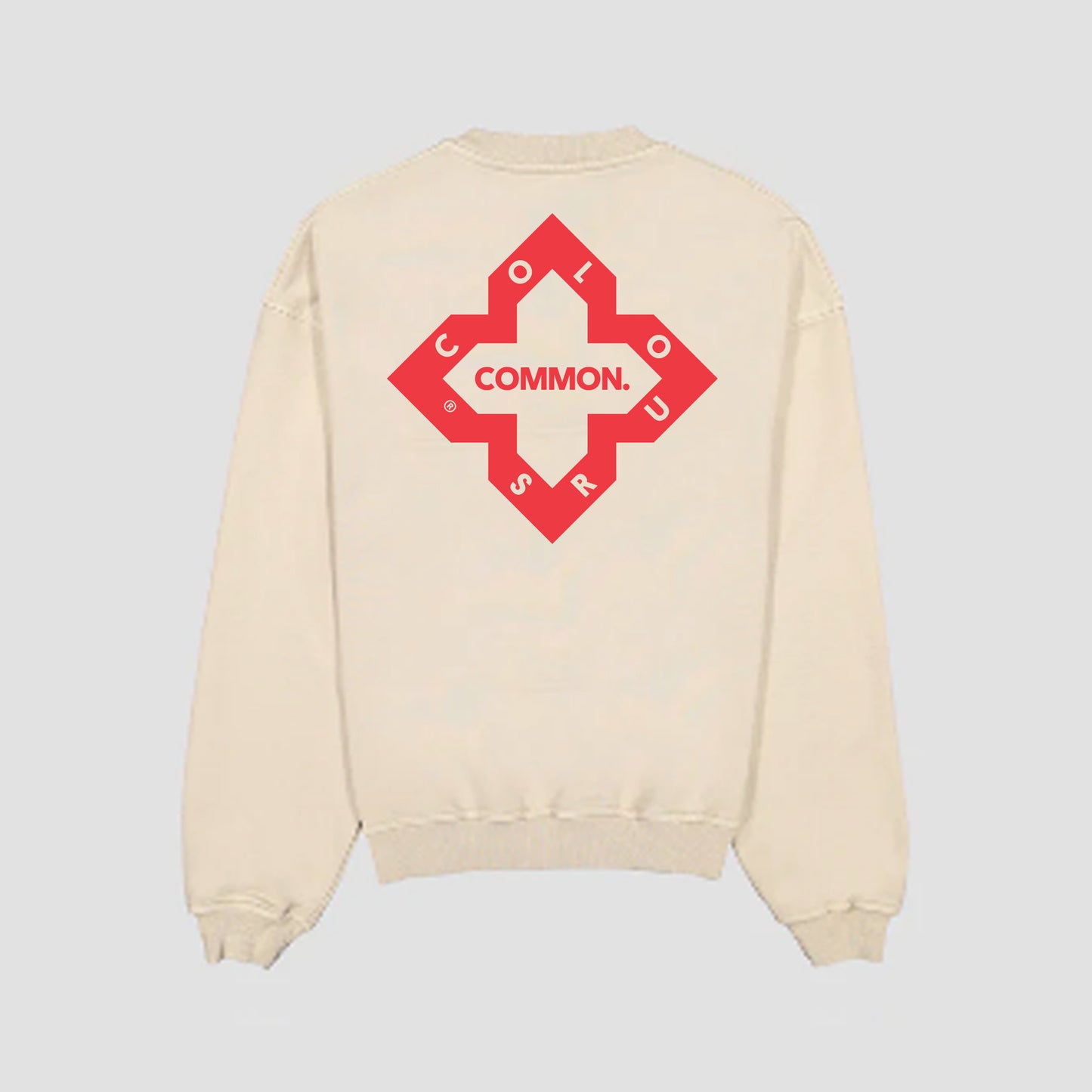 (PRE-ORDER) - Beige 'Logo' Print Sweatshirt - DELIVERY 4-5 WEEKS