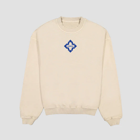 (PRE-ORDER) - Beige 'Logo' Print Sweatshirt - DELIVERY 4-5 WEEKS