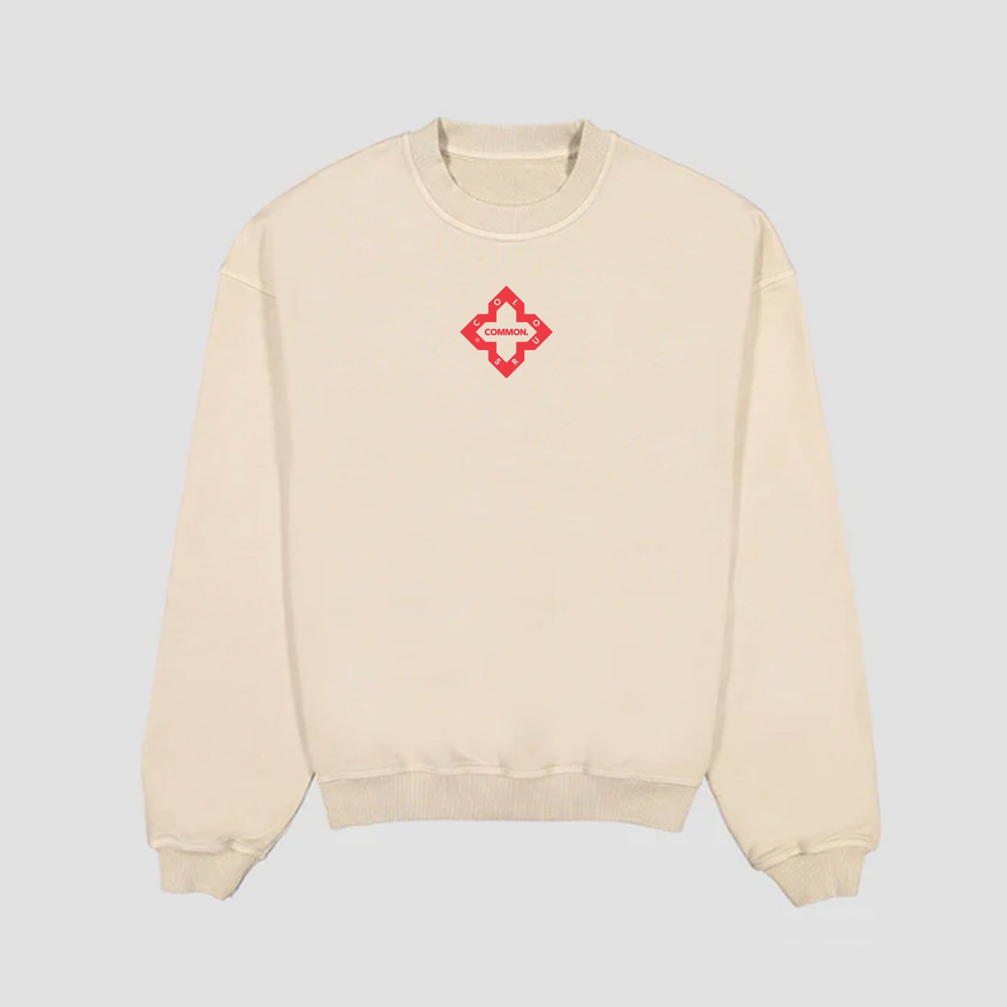 (PRE-ORDER) - Beige 'Logo' Print Sweatshirt - DELIVERY 4-5 WEEKS