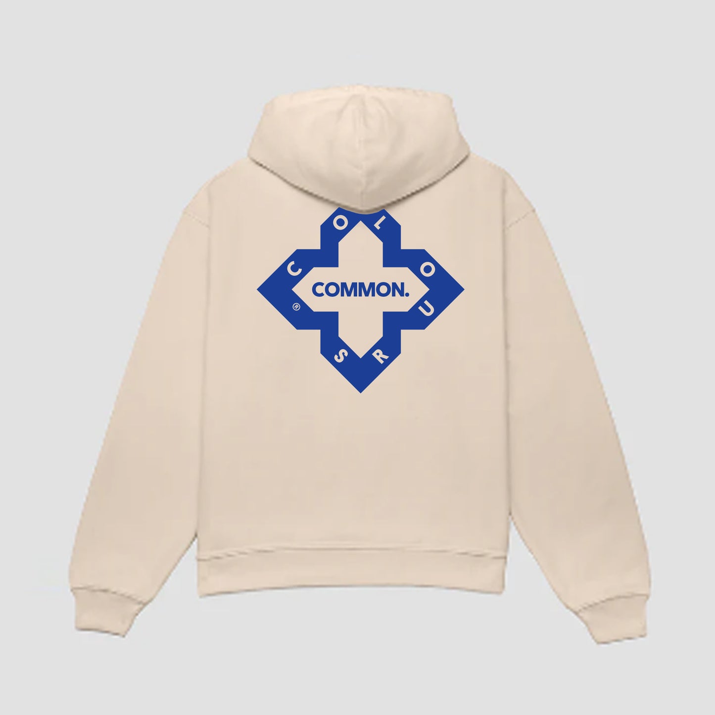 (PRE-ORDER) - Beige 'Logo' Print Hoodie - DELIVERY 4-5 WEEKS