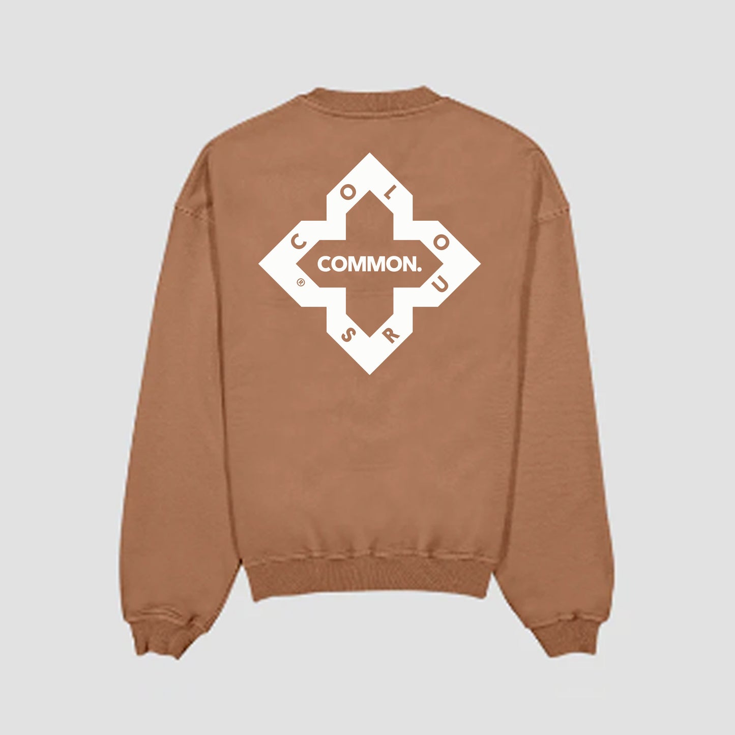 (PRE-ORDER) - Light Brown 'Logo' Print Sweatshirt - DELIVERY 4-5 WEEKS