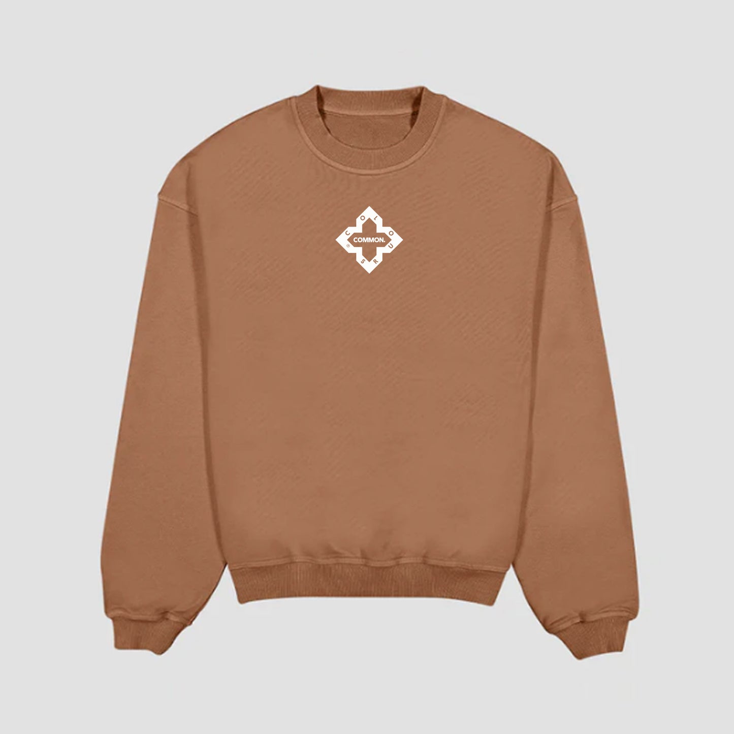 (PRE-ORDER) - Light Brown 'Logo' Print Sweatshirt - DELIVERY 4-5 WEEKS