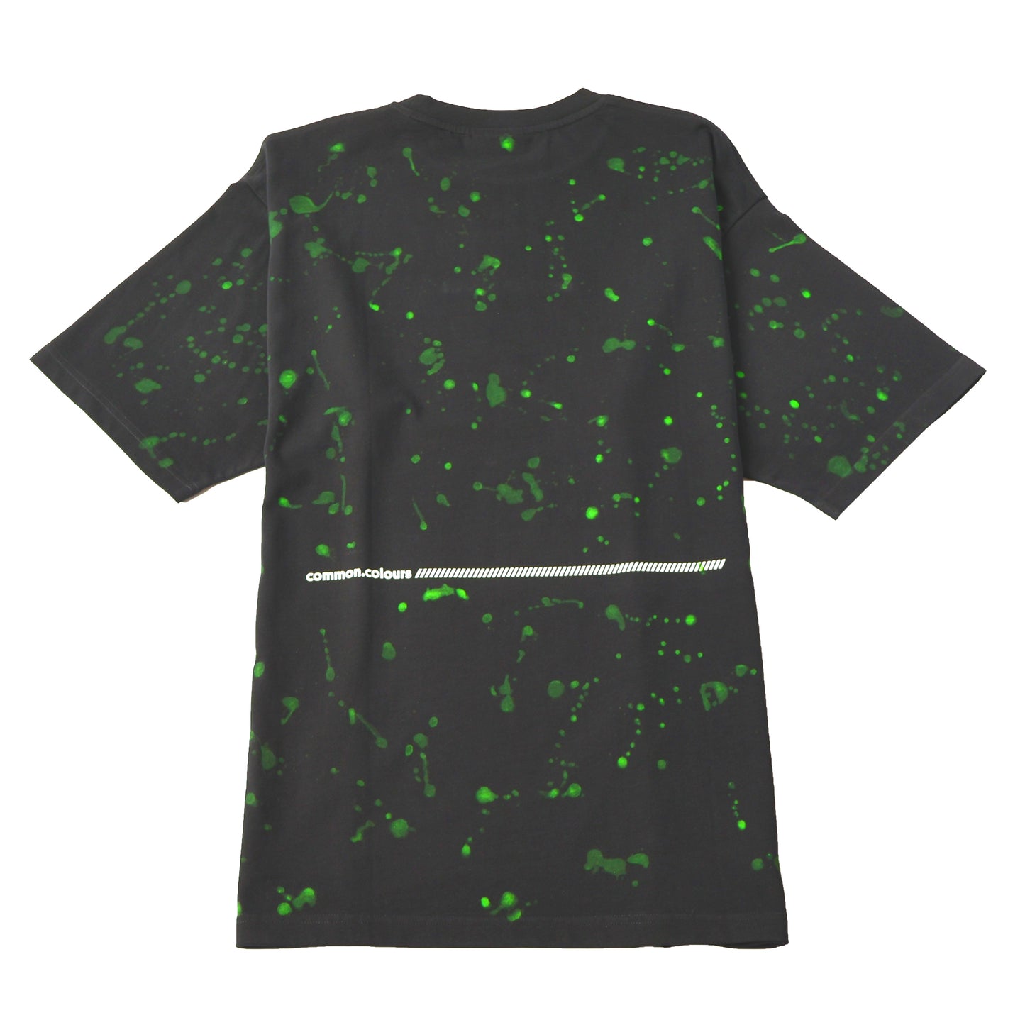 Paint Splatter T-Shirt with Embroidered Logo